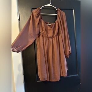 Abercrombie & Fitch Chiffon Quarter Sleeve Dress
